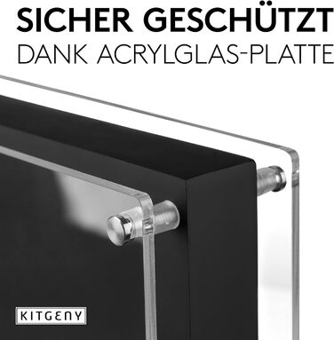 Магнітний блок для ножів, чорний KITGENY