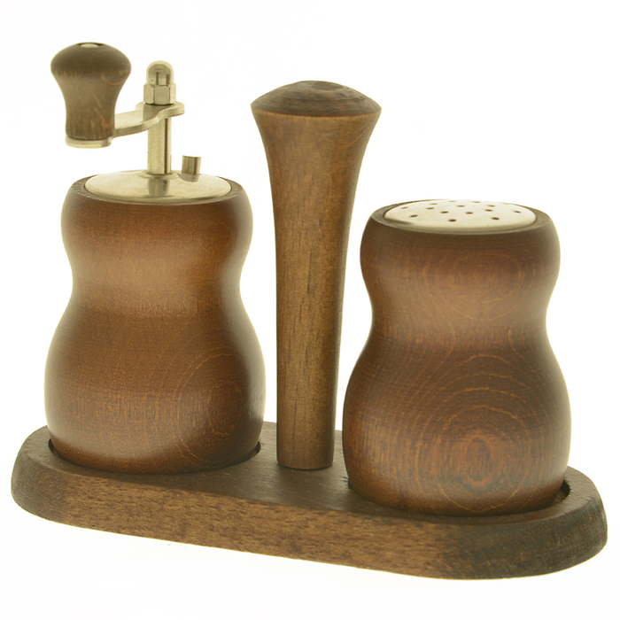 301T Набір для спецій дерев'яний (2 шт.), серія Cuneo 100 мм