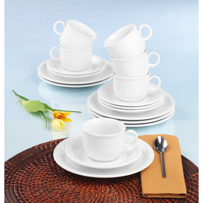 Кавовий сервіз 18 предметів білий Compact Seltmann