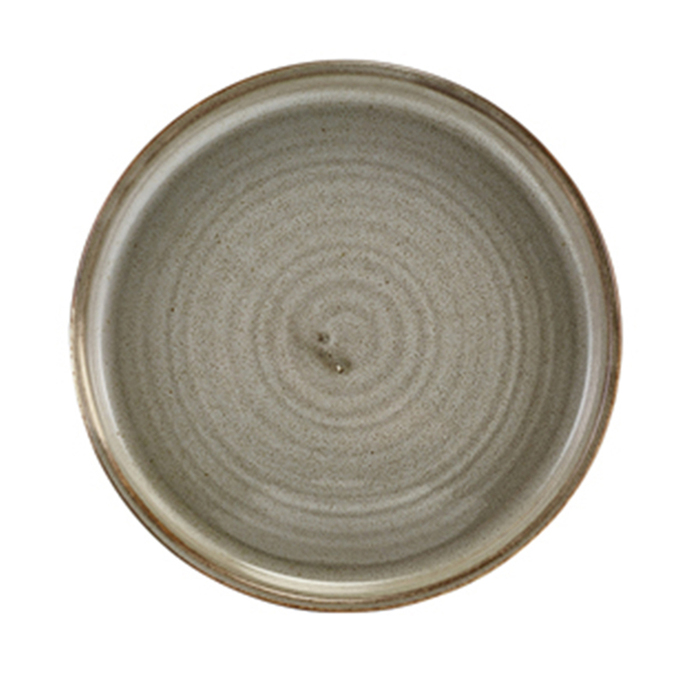Тарілка презентаційна 14x2 см із низьким вертикальним бортом, Terra Porcelain Grey, GenWare