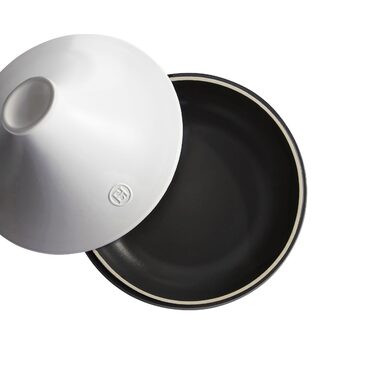 Таджин 27 см, 2 л черно-белый Delight Emile Henry