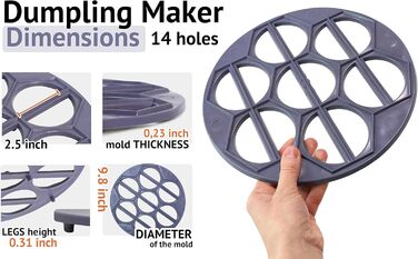 Форма для вареників, пластик,  діаметр 25 см PetriStor