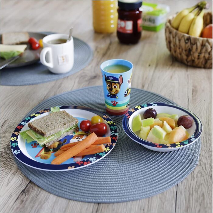 Набір дитячого посуду, 3 предмети, Щенячий патруль p:os