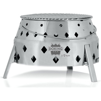 Вугільна гриль, нержавіюча сталь Doking BBQ-Toro