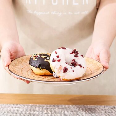 Порцелянова десертна тарілка для торта vancasso, 8 шт. 21,5 см