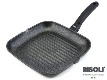 Сковородка - гриль 26х26см 'Блекплюс®- Индукция' 00094BPIN/26 RISOLI