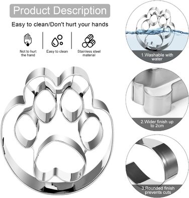 Різдвяні формочки для печива, набір формочок для печива гном Санта Клаус, формочка для печива з нержавіючої сталі у формі лося, формочка для печива з 4 головами лося, подарункові формочки для печива для випікання помадних тортів (барвиста тема A3)