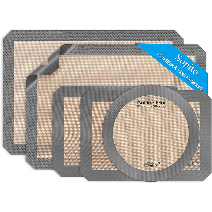 Силіконовий килимок для випічки 5 шт Sopito