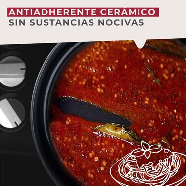 Сотейник 16 см со стеклянной крышкой, черный Statement Fackelmann