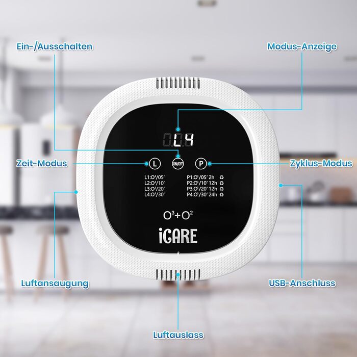 Беспроводной воздухоочиститель 10000 мАч ICARE