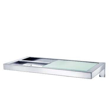 Тримач для туалетного паперу з полицею матовий Menoto Blomus