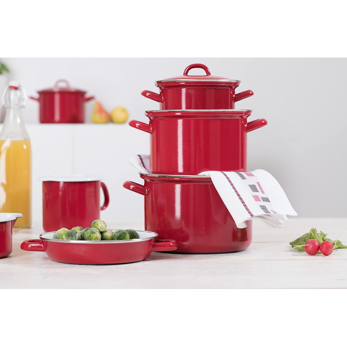 Каструля з кришкою 18 см Riess