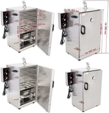 Електрична коптильня з нержавіючої сталі з термоізоляцією Beeketal