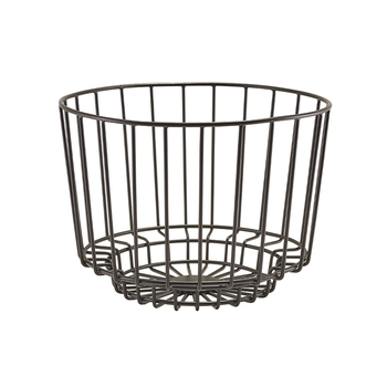 Корзина 25*18 см, черная, металлическая, GenWare