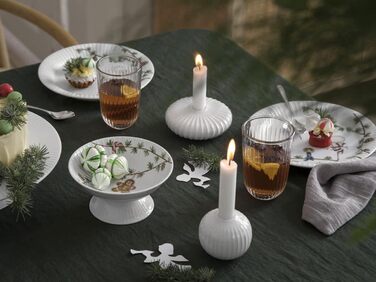 Чаша сервировочная 12 см белая с акварельной росписью Christmas Hammershøi Kähler