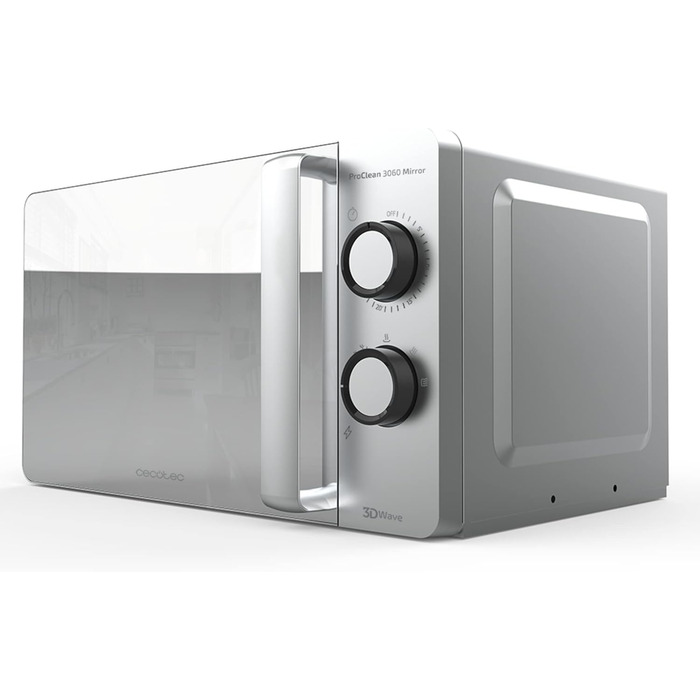 Мікрохвильова піч 700 Вт срібляста ProClean 3060 Mirror Cecotec