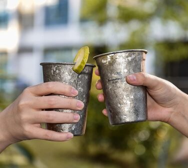 Титанова пивна чашка для кемпінгу 350 мл iBasingo