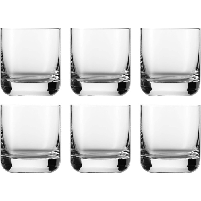 Пивний кухоль SCHOTT ZWIESEL Convention 0,2 л (набір з 6 шт. ), прямолінійний пивний келих для пільзнера, кришталеві келихи з тритану, які можна мити в посудомийній машині, Зроблено в Німеччині (артикул 175500) (Келих для віскі - 0,285 л, Комплект з чарко