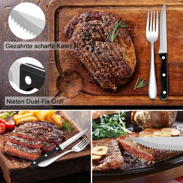 Набор столовых приборов на 6 персон, 36 предметов с ножом для стейка Herogo