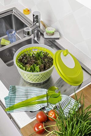 Спіннер для салату 4,5 л. зелений Vialex