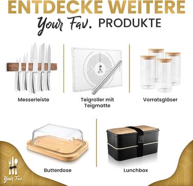 Брусок магнітний до 10 ножів дерев'яний  Your Fav.