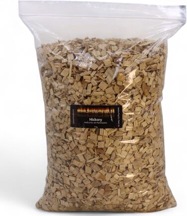 Треска из древесины гикори для копчения 1 кг www.Smokerholz24.de