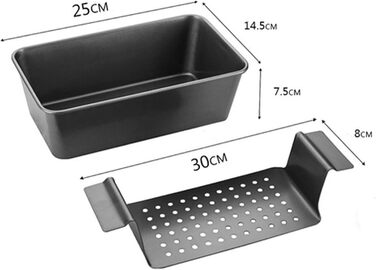 Чавунна форма для випікання хліба 25 см, чорна Hensych