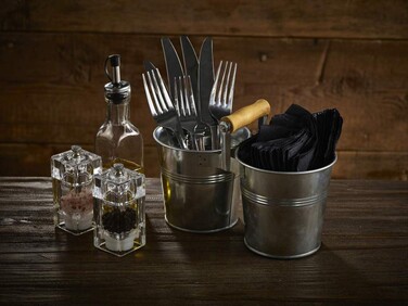 Мельница для соли и перца квадратная, 10 см, акрил, GenWare