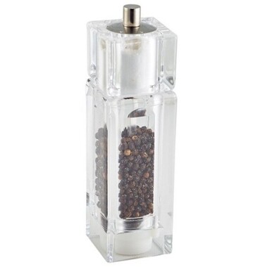 Мельница для соли и перца квадратная, 16.5 см, акрил, GenWare