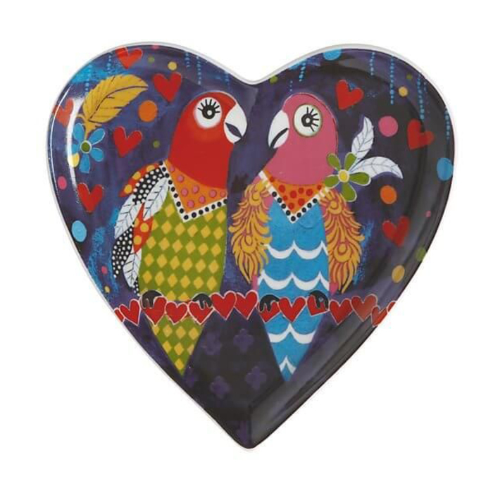 Тарілка десертна Maxwell Williams Love Brirds LOVE HEARTS, фарфор, діам. 15,5 см