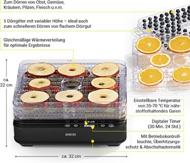 Дегидратор на 5 полок, 420 Вт N8WERK