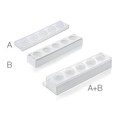 MUL3D EGG Форма силіконова об'ємна 'яйце'  51х74 мм + кришка в наборі