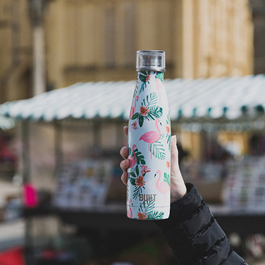 Пляшка металева Built Flamingo, з подвійними стінками, 500 мл