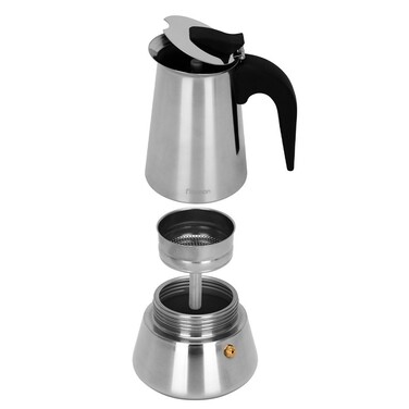 Гейзерна кавоварка Fissman на 6 порций / 360 мл нержавіюча сталь (3240)