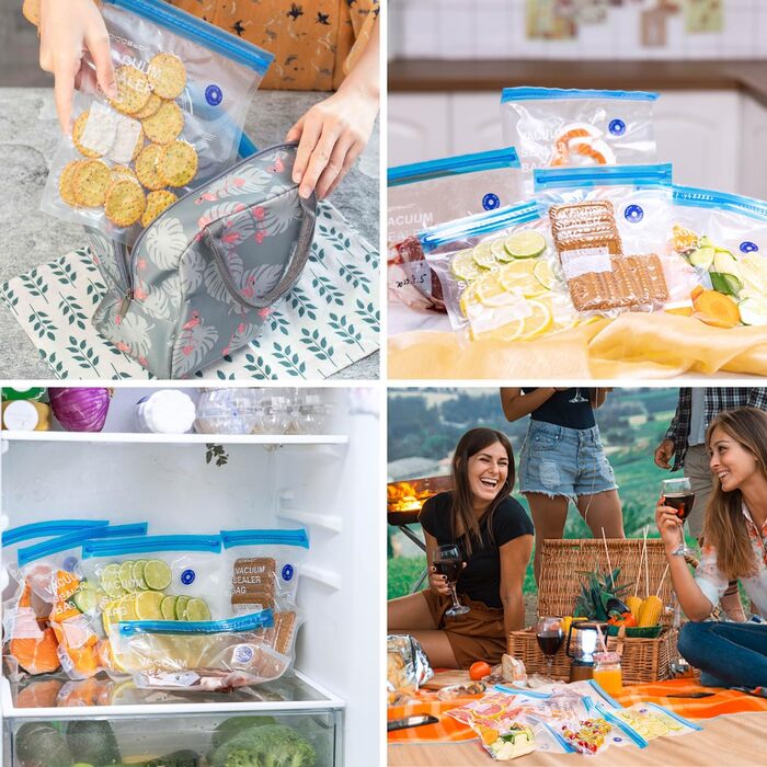 Вакуумні пакети 30 пакетів 16 x 22/21 x 22/20 x 25 см Aigostar