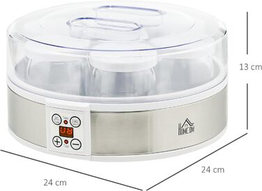 Йогуртниця на 7 порційних баночок по 180 мл HOMCOM