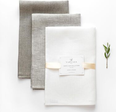 Лляних кухонних рушників Лляні кухонні рушники Кухонні рушники Кухонні рушники 100 льон Кухонний рушник лляний (6 шт. білий і натуральний) (9 шт. білий/натуральний), 6