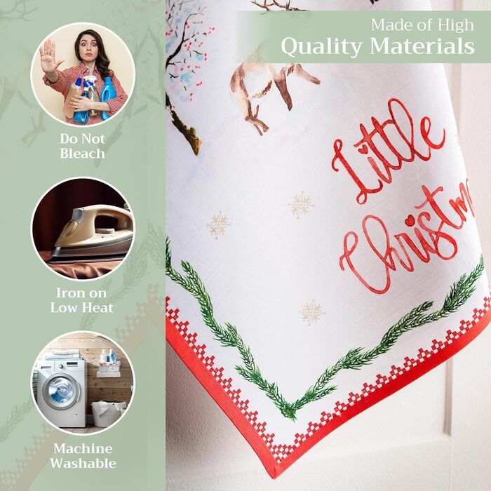 Набір з 3 різдвяних кухонних рушників  Rural Christmas 50 x 70 см Maison d' Hermine