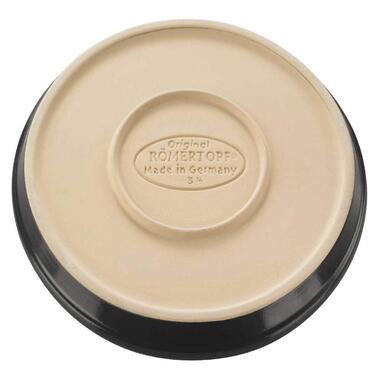 Блюдо для гриля з круглої гратами кругле, 31,5 см, бежеве / чорне, Lafer BBQ Römertopf