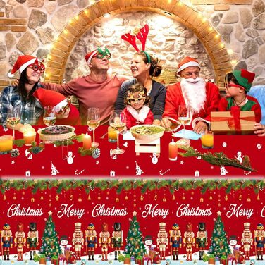 Різдвяні скатертини, одноразова 137 x 274 см POPOYU