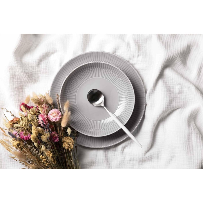 Набір тарілок на 6 персон, 12 предметів, сірий Amina Seltmann Weiden