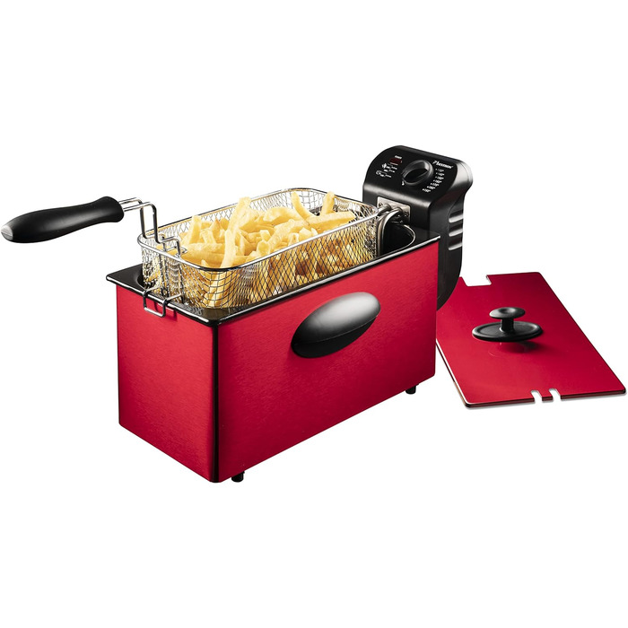 Масляная фритюрница Bestron 3,5 литра, 2000 Вт, красный Bestron