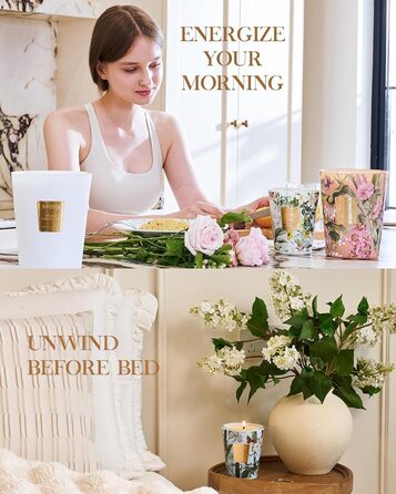 Необычайно большая ароматическая свеча с ванилью 990 г, время горения 150 часов M&SENSE