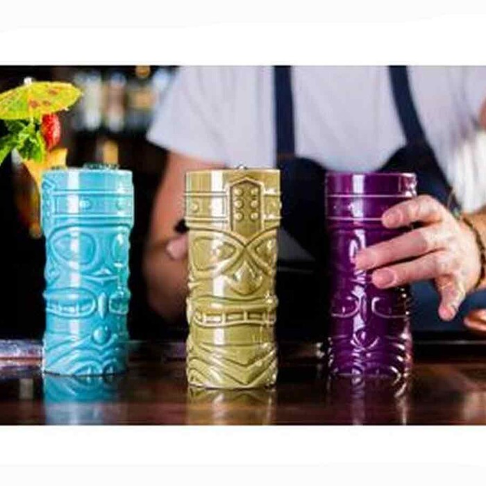 Стакан Тики 400 мл, зеленый, GenWare