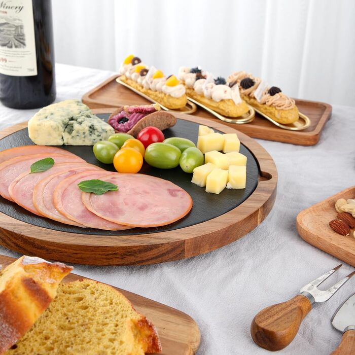 Сервірувальна тарілка з акацієвого дерева 30 см HALE OTEIR