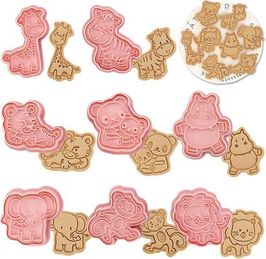 Набір формочок для печива WishesMar Різдвяний пряниковий будиночок, 18 шт. , формочки для печива, 3D мультяшна формочка для печива на зиму, свята - форми для печива з нержавіючої сталі для випічки, самостійного виготовлення, святкового декору (набір формо