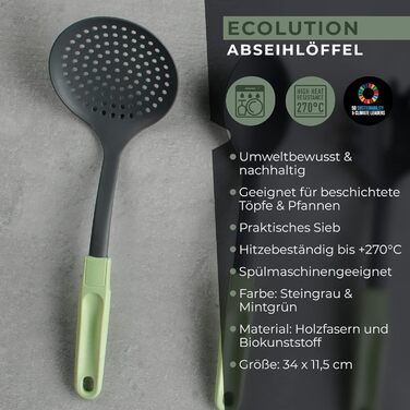 Шумівка 34 см сіро-зелена Ecolution Fackelmann