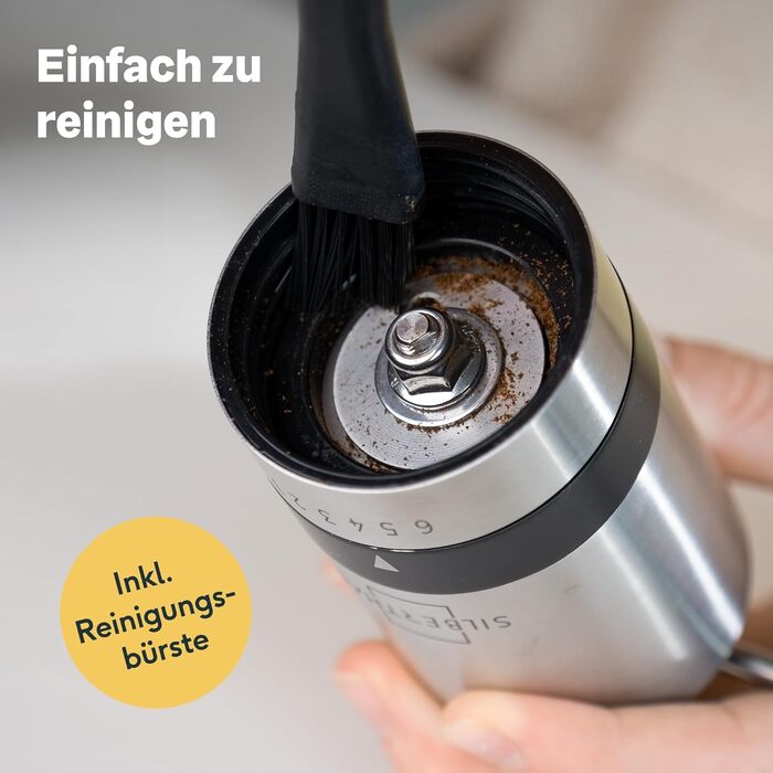 Кавомолка ручна, 17 г кавових зерен Silberthal