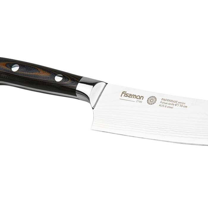 Ніж пчак Fissman кухарський PADISHAH 15 см сталь AUS-8 (2749)