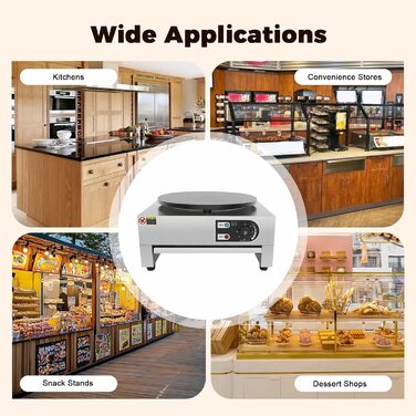 Млинниця електрична 40 см, 3000 Вт SHZICMY